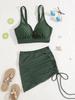 2025 High Waist Mesh Kordelzug Bikini Set für Damen