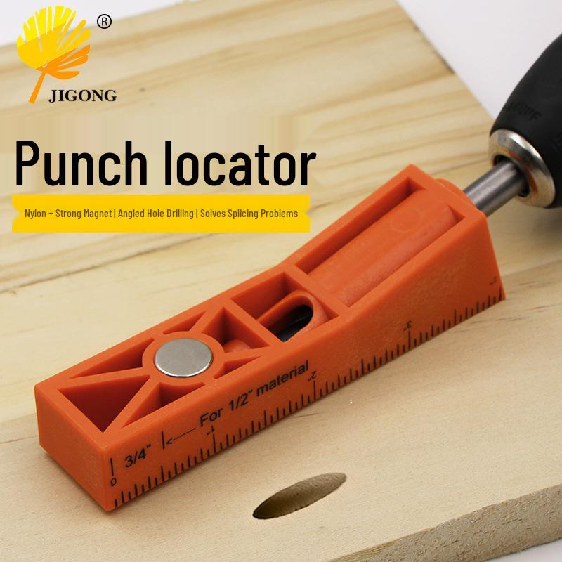 Woodworking Angled Hole Punch Drilling Locator