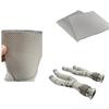 Escudo térmico de aluminio repujado para coche, turbo de motor, bajante, colector, escudo térmico de escape para motocicleta, acero inoxidable 30x60cmBuen producto