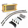 Oil Cooler Motorcycle Oil Radiator Kit Engine Cooling for 50 125 140cc Motocross Universal Dirt Pit Bike ATV Enduro Accessories