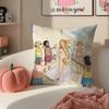 Art Magazine TThe NNew Yorker Cushion Cover Pillowcase Short Plush Invisible Zipper Room Sofa Cushion Cover