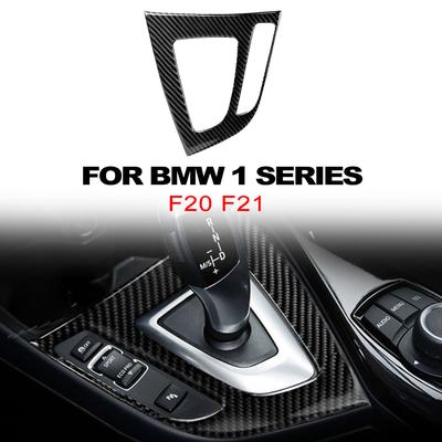 Carbon Fiber Gear Shift Control Panel Cover Interior Trim Sticker For BMW F20 F21 2012-2015 Car Interior Accessories