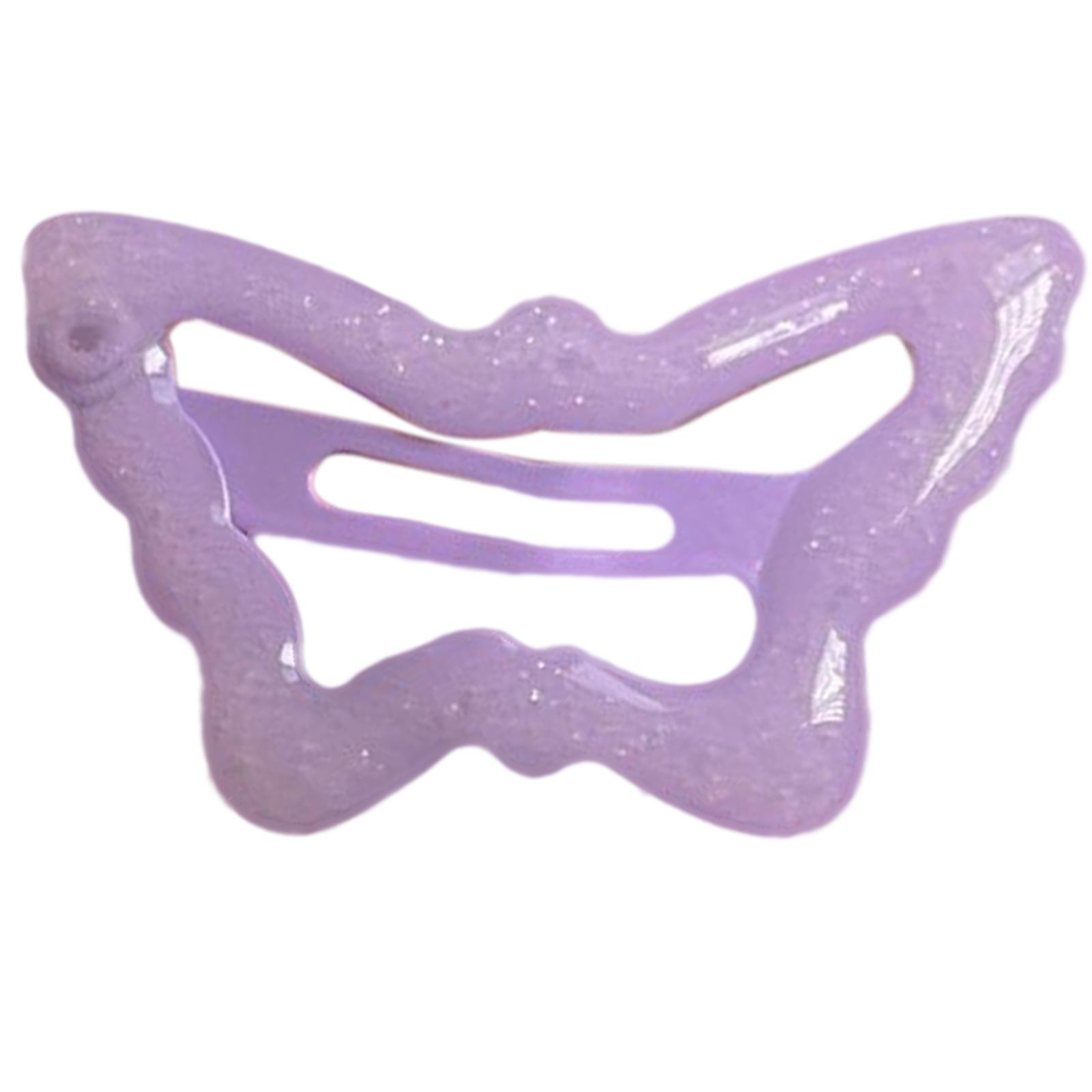 

Заколка для волос Y2k для горячих девочек, разноцветные заколки для волос в форме бабочки, полые заколки для волос для девочек-подростков фиолетовый