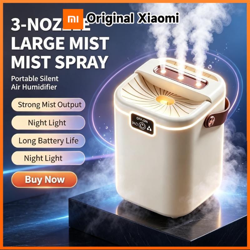 Xiaomi 3-Nozzle Portable Desktop Humidifier Large Mist Spray Silent Air Humidifier for Bedroom Home Office with Long Working Time