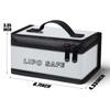 Double Zipper Battery Safe Guard Pouch Waterproof Battery Storage Box  Fireproof Protection