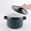Fuji Enamel Deep Casserole, 22cm, Solid White, Induction Compatible, SD22DW.CW