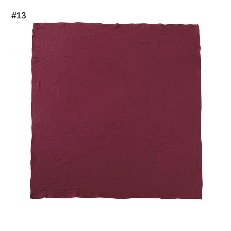 Ramadan Tinta Unita Quadrato 90cm Viscosa Hijab Sciarpa Donna Unicolore Musulmana Copricapo Sciarpe Musulman Fascia per Capelli Turbante Islamico Sjaal