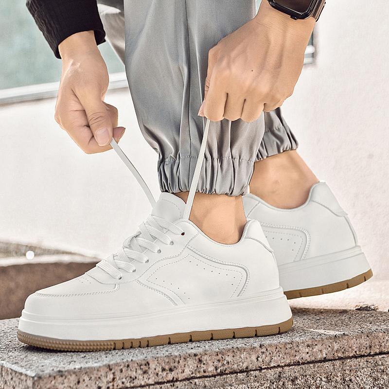 Fashion High Quality Men's Sneakers Comfortable Inner Height Increasing Board Shoes Fashionable Men's Outdoor Breathable Sports Shoes