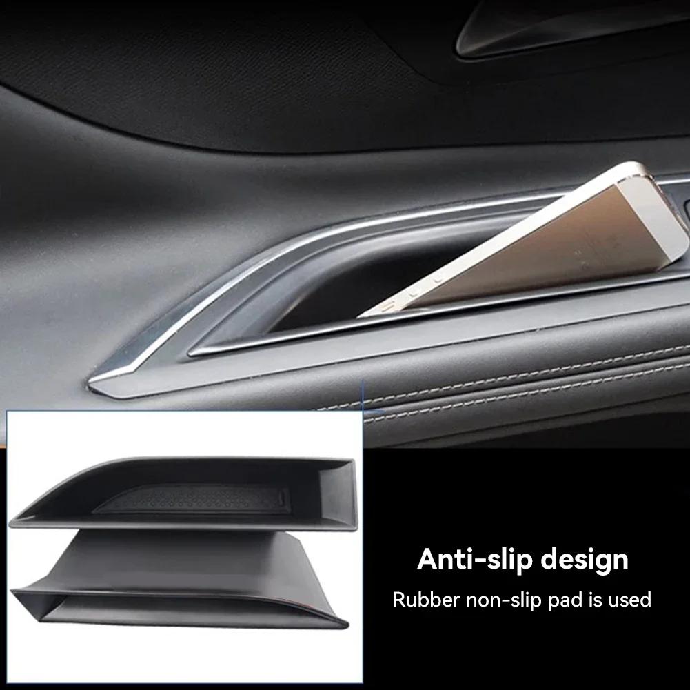 2Pcs For Peugeot 3008 3008GT 4008 5008 2016-2020 Car Door Handle Armrest Storage Box Container Holder Tray Auto Accessories