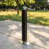 Weldable Trailer Jack Manual Support Leg with Base Plate Heavy-Duty