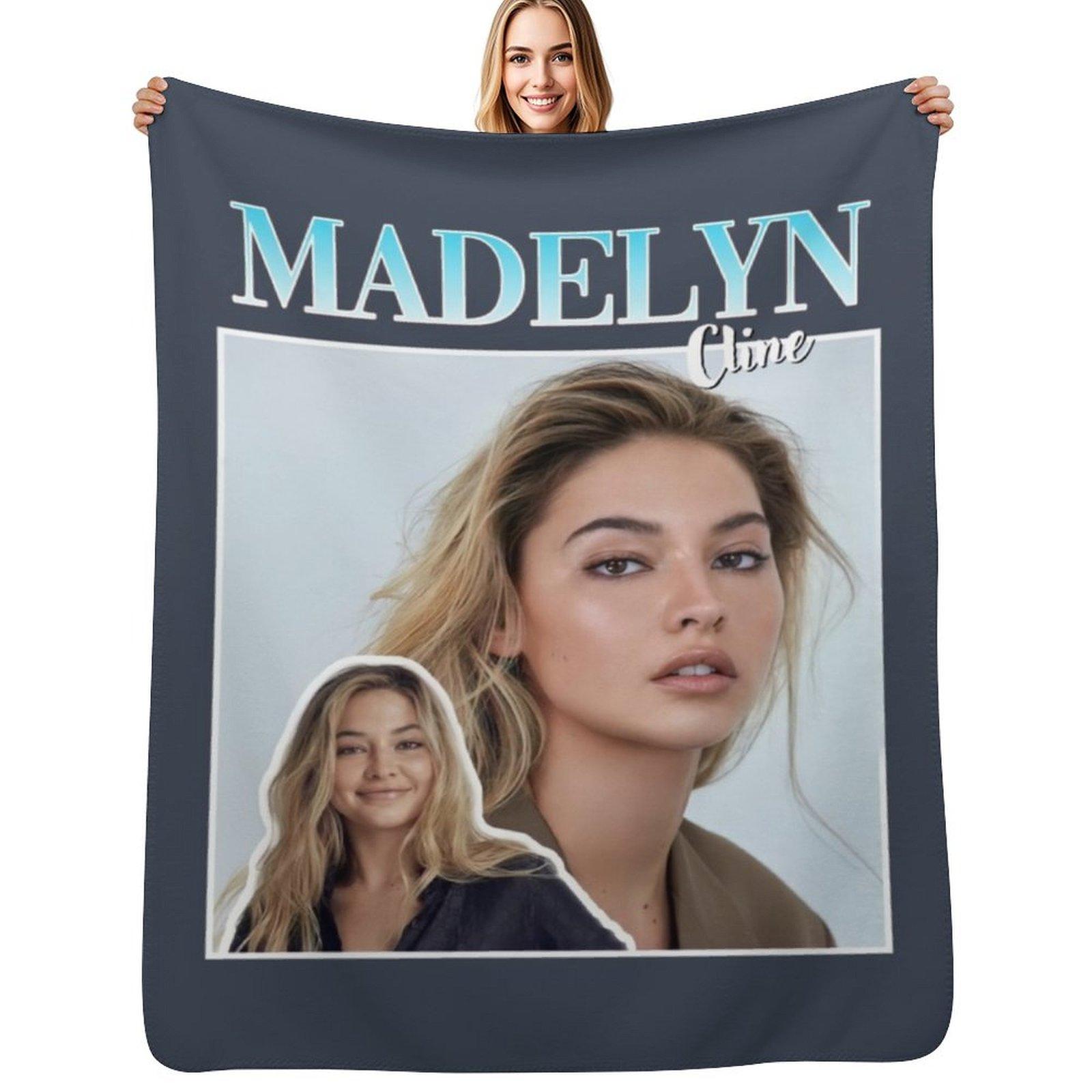 Madelyn Cline Throw Blanket Fluffy Cozy Throw Blanket for Home Decor Size: 75*100cm, Weight: 230 GSM