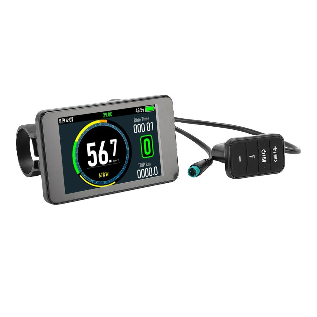 Electric Bike LCD Display Electric Scooter Color Display Meter with 5 Pin Water Proof Connector for 22.2mm Handlebar