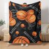 basketball Theme Printed Blanket - Perfect for Couch, Bed, Travel & Outdoor Use | Machine Washable, Cozy & Durable.