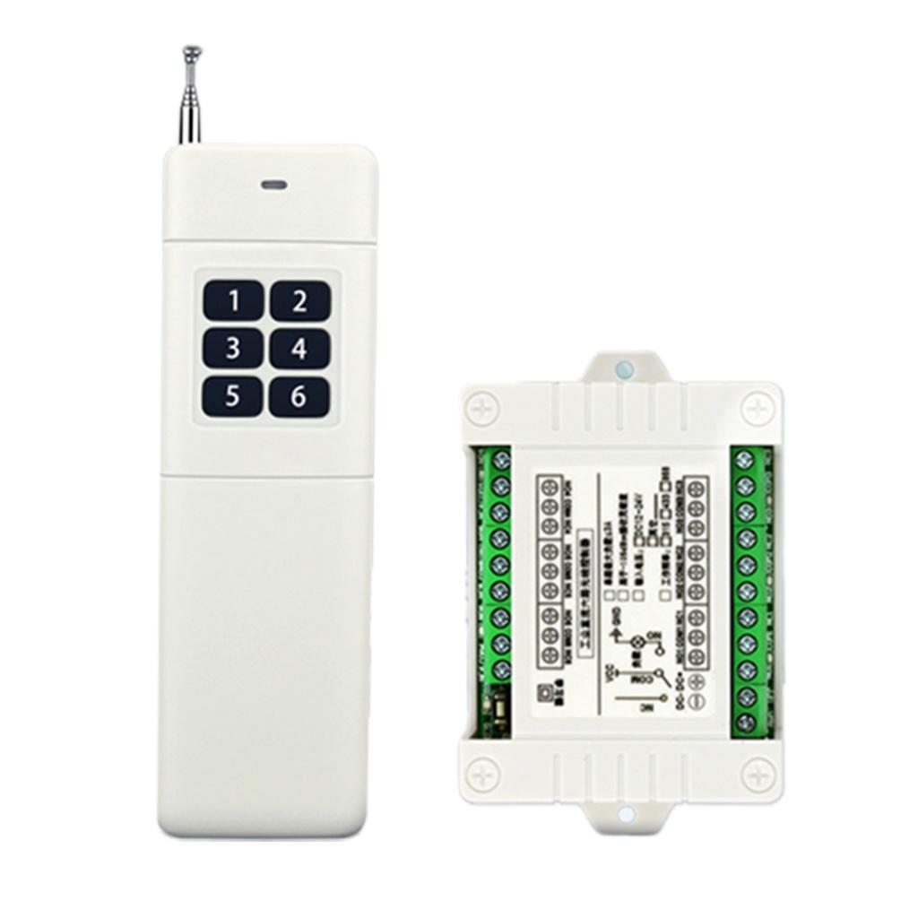 315/433mhz Wireless Remote Control Switch,DC 12v 6ch Transmitter + Receiver