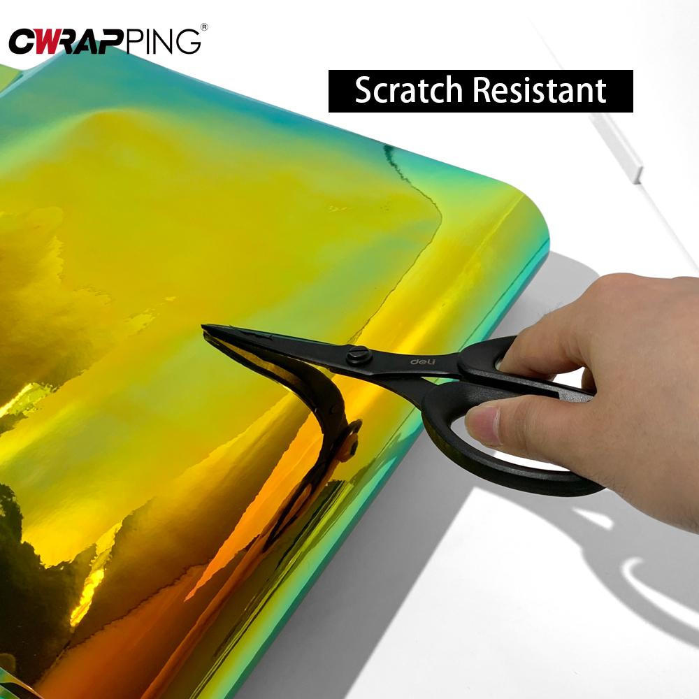 Car Stickers Vinyl Wrap PVC Self-Adhesive Stickers Laser Plated Rainbow Film Waterproof Scratch Resistant Auto Accessories