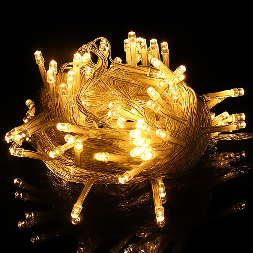 

10 м светодиодная водонепроницаемая сказочная лампа звездное освещение рождественская вечеринка свадебный декор рождественская лампа luces led para habitacion US теплый белый