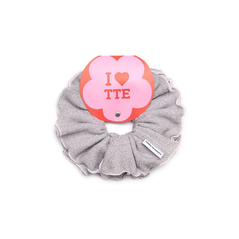THREE TO EIGHTY GLITTER SCRUNCHIE DUSTY PINK
