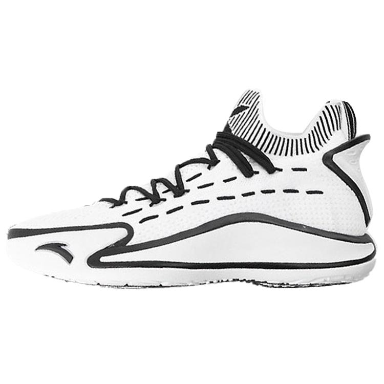 

Anta KT5 KT 5 Амортизирующие Противоскользящие Износостойкие Низкие Кроссовки для Баскетбола Черно-Белые 43