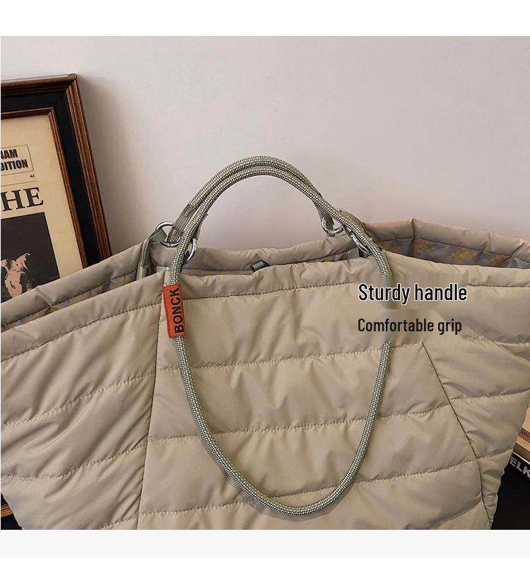 Transformable Minimalist Large Outdoor Tote Bag - Lightweight, High Capacity Shoulder Handbag for Commute & Storage