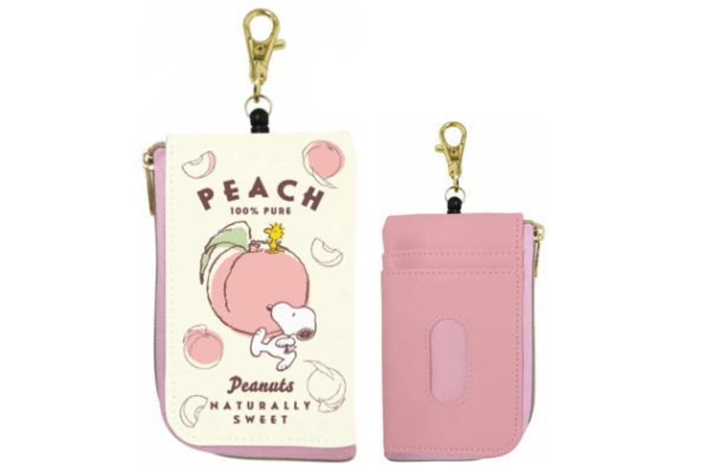 

K Company Snoopy Чехол для проездного с ключом H130 x Ш85 x Г15 мм ES485B Чехол, Персиковый,