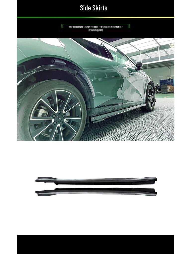 Carbon Fiber Body Kit for 2023 Zeekr X: Includes Front Lip, Side Skirts, and Rear Lip for Easy, Non-Destructive Installation.