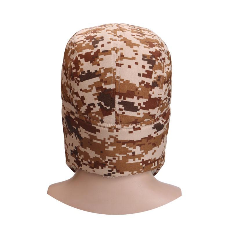 Hat Men's Outdoor Ear Protection Cold and Windproof Warm Face Protection Neck Protection Fleece Thickened Camouflage Hat Snow Hat