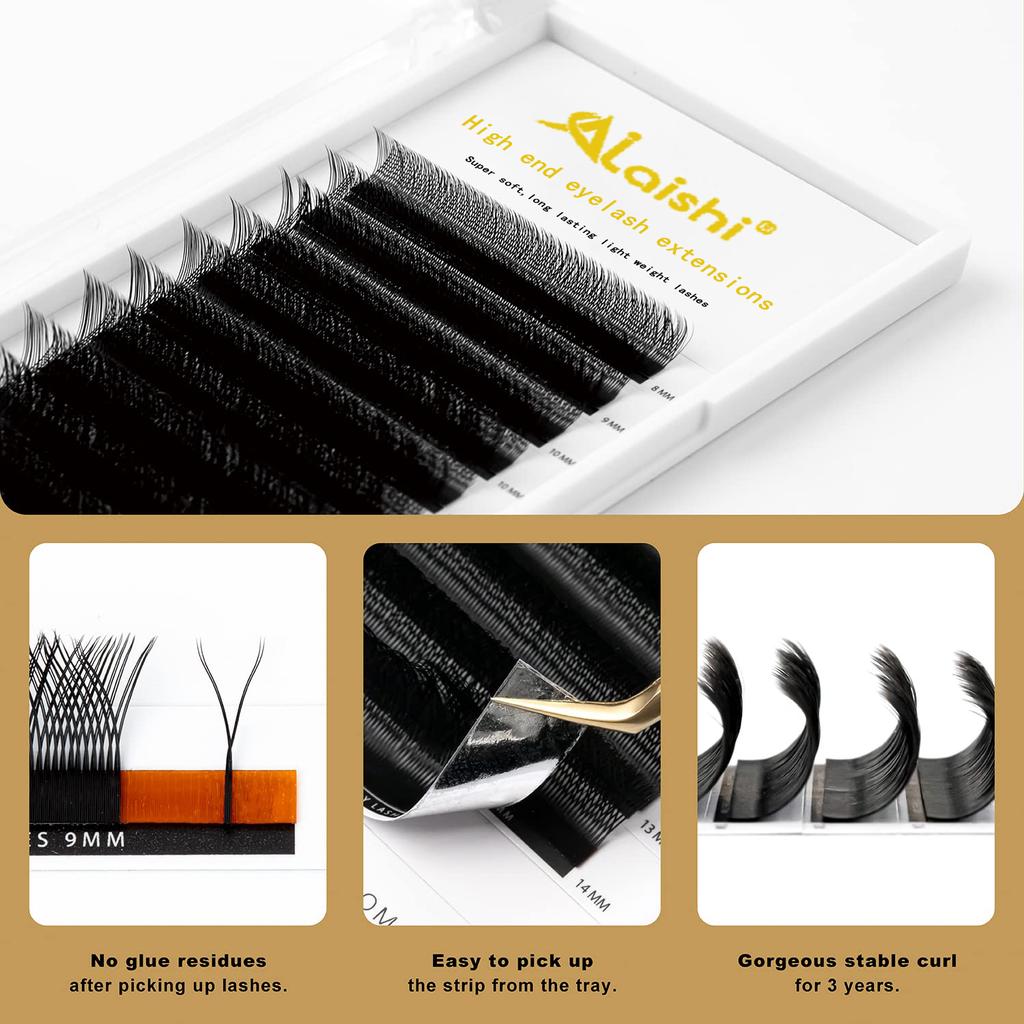 Hot Selling YY Shape Eyelash Extensions Premade Volume Fans Natural Soft Lashes Comfortable False Eyelashes