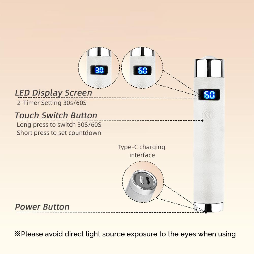 Mini Nail UV LED Dryer Lamp Ai Sensor Rechargeable Cordless Lamp Desktop and Handheld Drying Light Curing Manicure Salon Tools