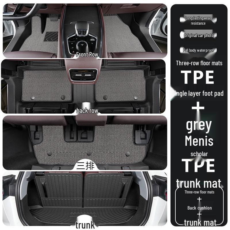 TPE Full-Coverage Floor Mats for Chery Tiggo 8, 6 & 7-Seater (2018-2025 Pro Plus Models)