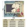 Coperta Morbida Moomin Carina per Divano Letto Coperta da Viaggio Casual Campeggio Invernale Flanella Copriletto