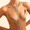 Vedawas Exageración Nueva Llegada Vintage Metal Largo Collar con Borlas para Mujeres Moda Geométrico Alta Calidad Joyería Regalo