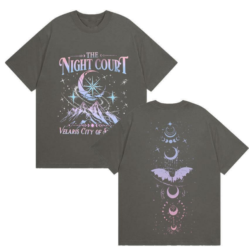 

Velaris The Night Court Acotar Print T Shirts Unisex Women Fashion High Quality Cotton Shirts Casual ONeck Short Sleeve Streetwear 4XL
