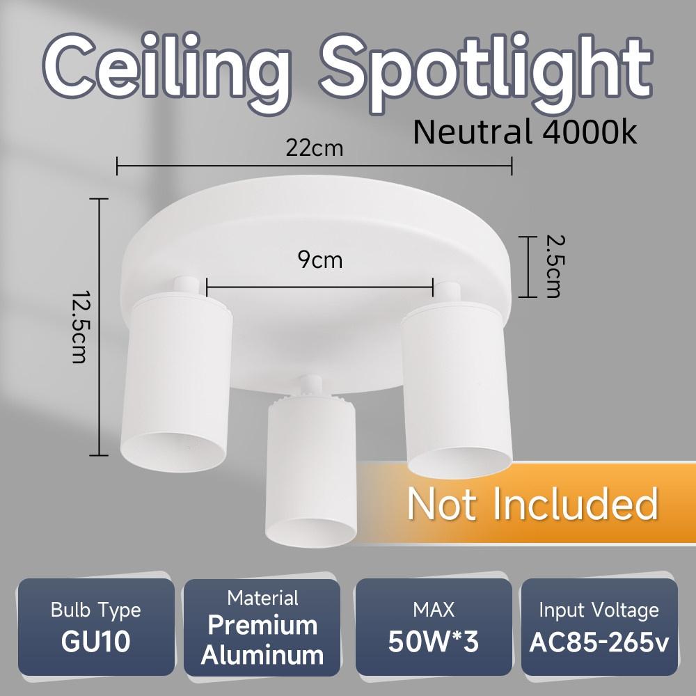 Indoor Lighting Track Rail Lamp Replaceable Bulb Ceiling Spotlight Household Minimalism LED Ceiling Lights