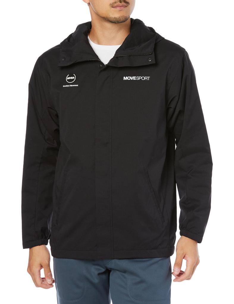 Move Sports Descente Black Size S Windbreaker, Full-Zip Hoodie, Lightweight, Warm, Training, (DMMWJF31),