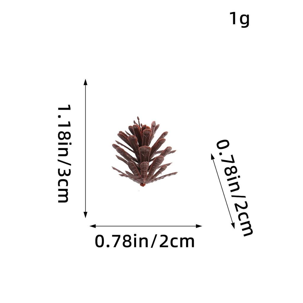 Pine Cones And Pine Flowers Christmas Decorations Pendant, Creative Diy Plastic Spruce Pine Accessories Shooting Props Ornament