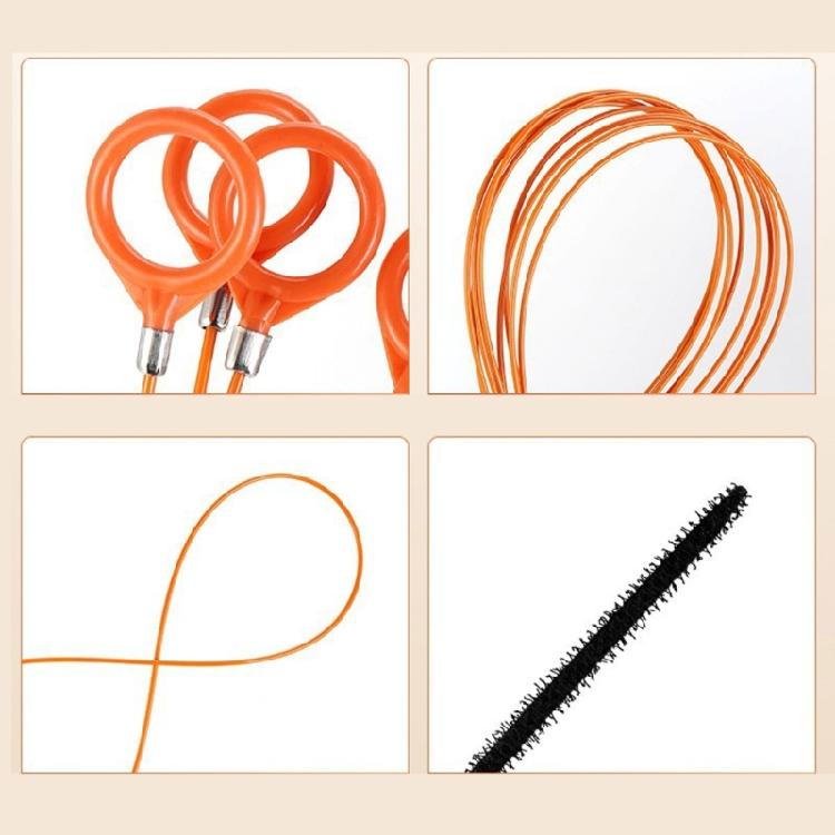 81cm/130cm Curved Pipe Drain Cleaner Brush Flexible Unclogger Tool For Car Sunroof Bathroom Sink And Kitchen Drainage