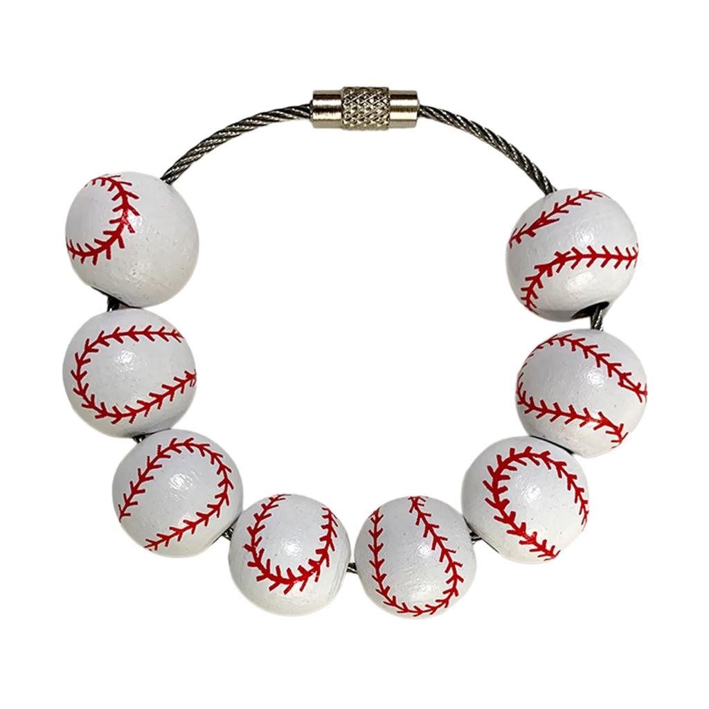 Baseball Shaped Sports Pendant Accessory Attractive Baseball Bag Embellishment Elegant Bag Hanging Ornament for Parties