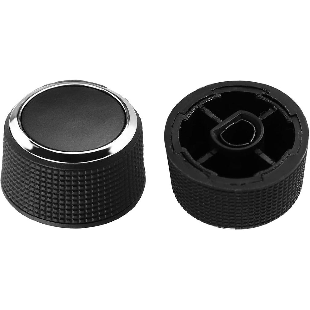 2Pc Rear Control Knobs Audio Radio Buick Compatible for GMC Acadia/Cadillac Escalade/Chevrolet Silverado/Buick Enclave Tuning Knob 2291-2547 Audio