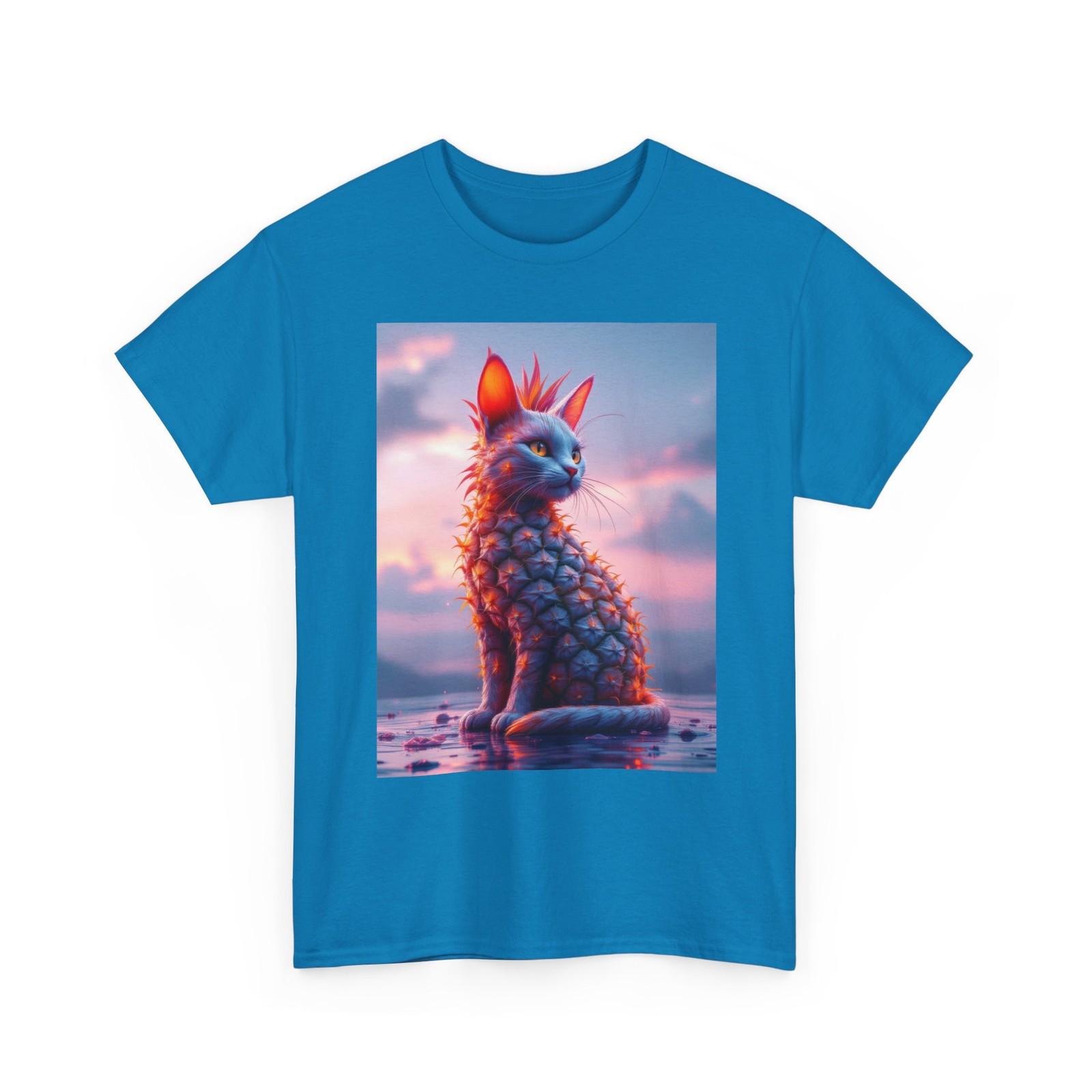 Pineapple Cat T-Shirt | Cute Pineapple-Look Cat Design | Fun Gift for Cat Lovers 2XL