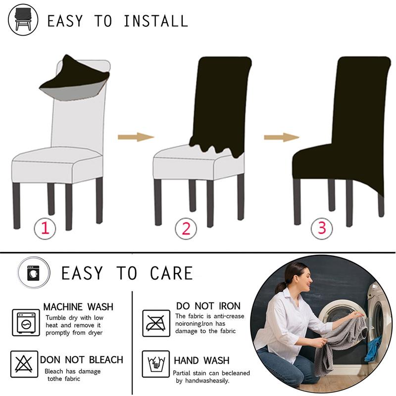 1Pc Leaves Jacquard High Back Chair Cover Dining Chair Covers Stretch Chair Protective Cover For Living Room El Banquet Home