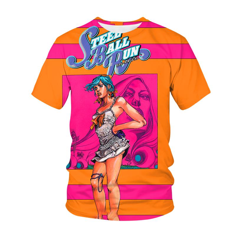 

Бесплатная индивидуальная мужская 3D Brint хорошо продающаяся анимация JOJO футболки летняя мода Harajuku стиль короткий рукав O-образный вырез мужская одежда 6XL