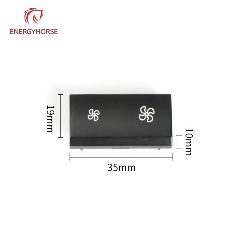 64119310445 Car Heater Climate Control Fan Volume AC Button Air Circulation Button Cover Auto Knob Cap For BMW X5 X6 E70 E71