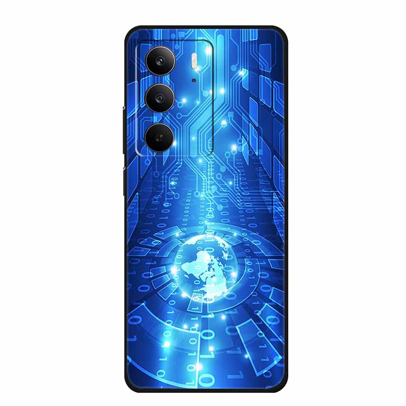 For Realme C75 Phone Case 6.72" Fashion Black Silicone Soft Coque For Realme C75 C75x V70s 14x Back Cover Case C 75 Protective