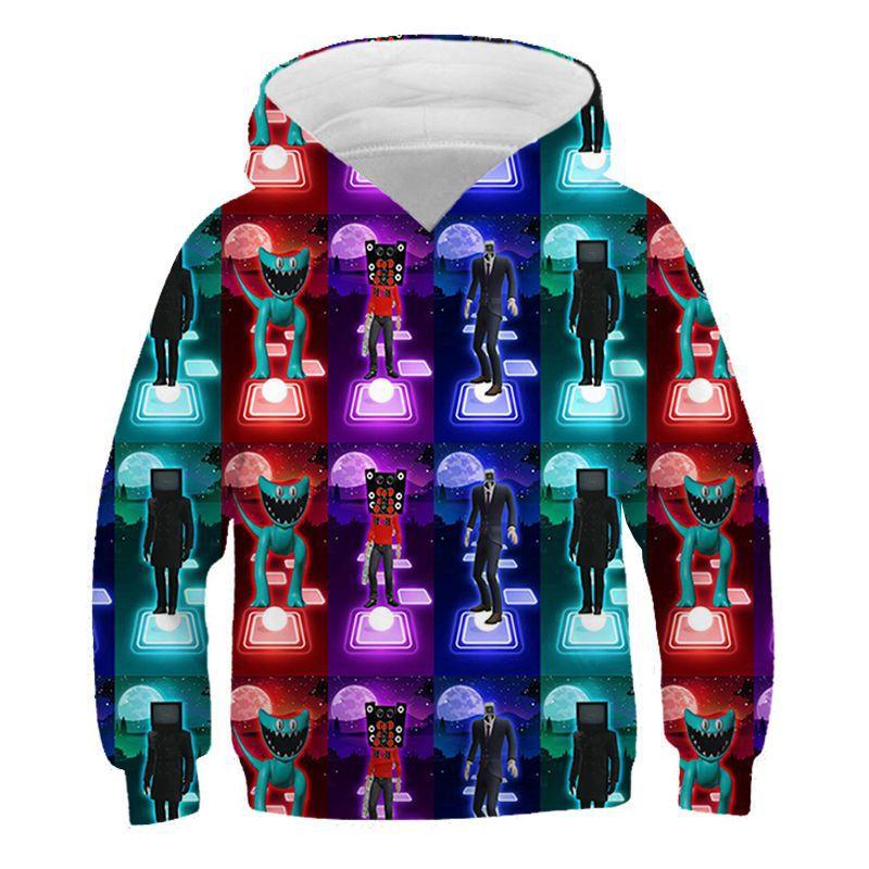 Autumn 3D Game Skibidi Toilet Printing Hoodies For Children Fashion Streetwear Hooded Sweatshirts Harajuku Cool Clothing