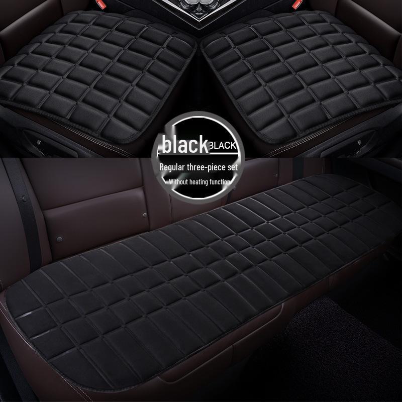 Cross-Grid Heated Car Seat Cushion - Winter Interior Accessory