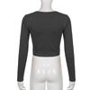 Y2k Fairy Grunge Diamonds Graphic Print Crop Top Autumn Long Sleeve Slim Fit Pullovers Tees Women Vintage White Crop Top Clothes
