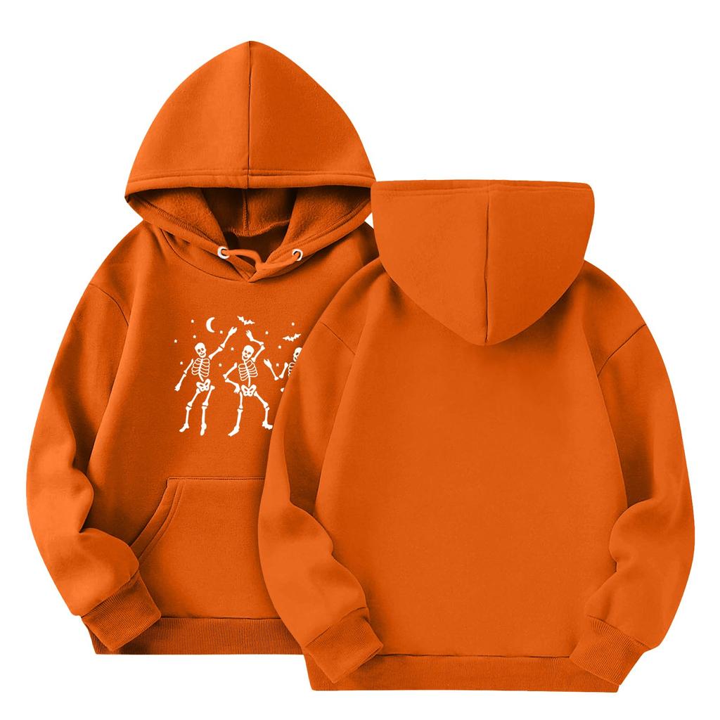 Sweatshirts For Teen Girls Hoodies Long Sleeve Drawstring Pullover Cute Oversized Hoodie Halloween Day