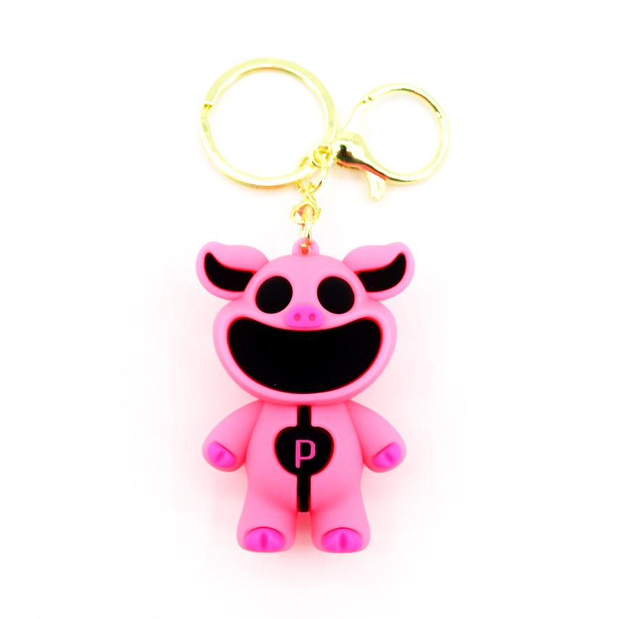 

Keychain Cartoon Poppy Smiling Critters Big Mouth Pendant Monster розовый