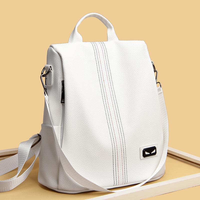 New Luxury Brand Women Backpack High Quality Leather Simplicity Backpacks Leisure Travel Bags Fashion School Bags for Girls