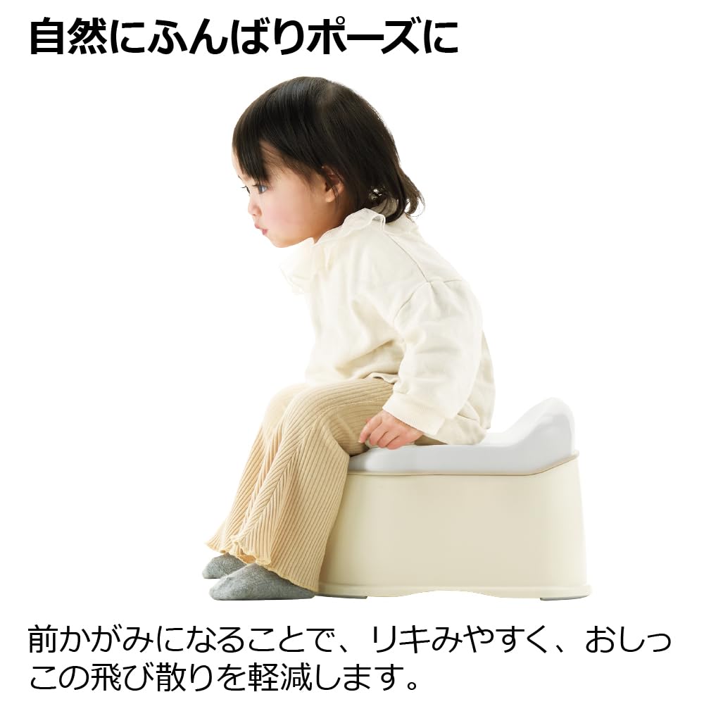 Richel Toysapo Potty Beige Antibacterial Treatment Approximately 1 Year Old and Supporting Toilet Seat Around 1 Year and 6 Months To Around 4 Years
